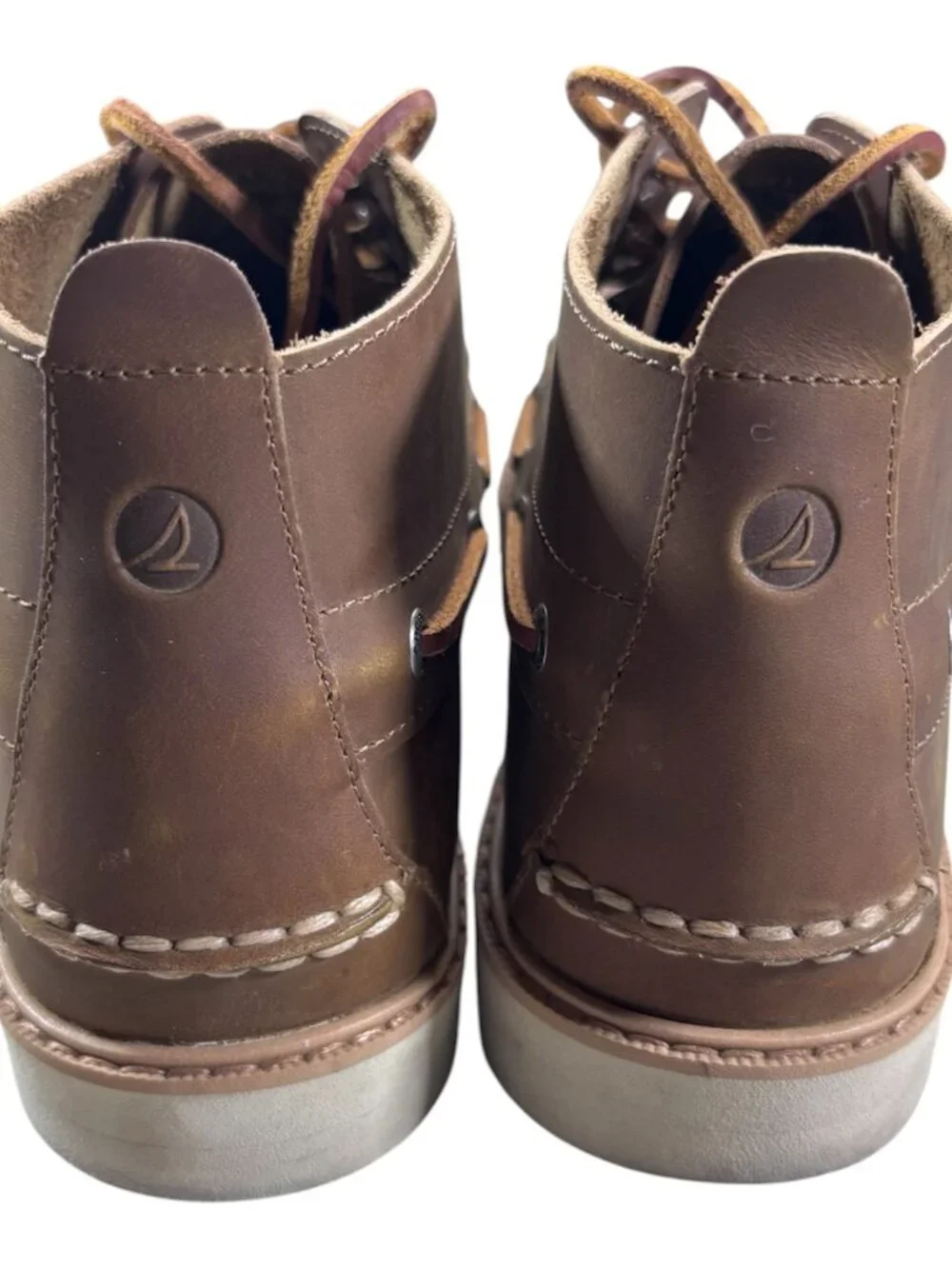 Sperry Men's Authentic Original Double Sole Chukka Leather Boots Shoe Size 11.5
